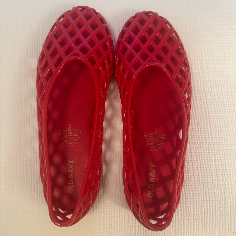 Old Navy Red Mesh Shoes